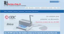 Desktop Screenshot of bureau-shop.ch